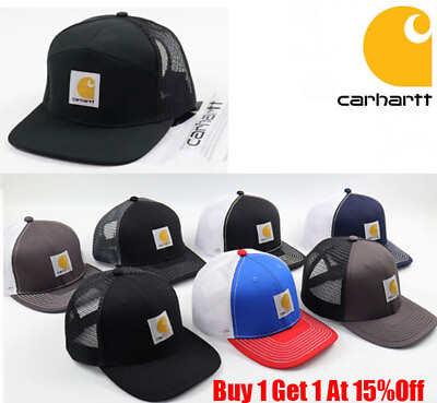 Carhartt Canvas Mesh Back Hat Cap Snapback Cap Adjustable Summer Sun Hat Men $15.89
