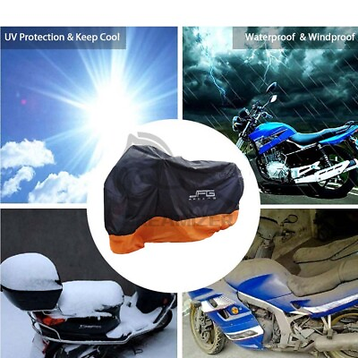 XXL Motorcycle Cover Waterproof Outdoor Rain Dust Sun For HarleyDavidson Electra $29.12