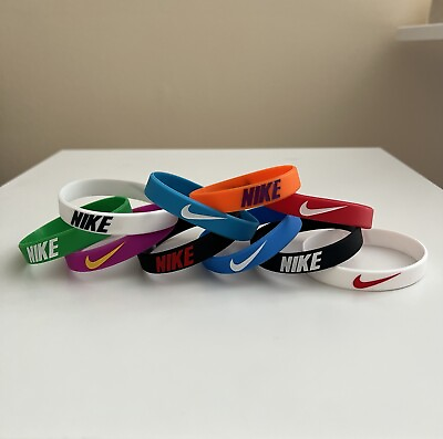 #ad 9 Pack of Nike Silicone Wristband Bracelets $17.99