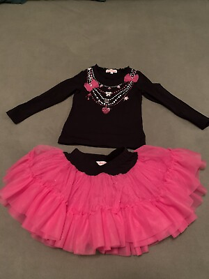 #ad #ad Girls Matching Top And Skirt Set $15.00