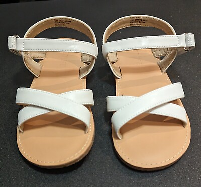 Estine girls white strappy sandals $15.99