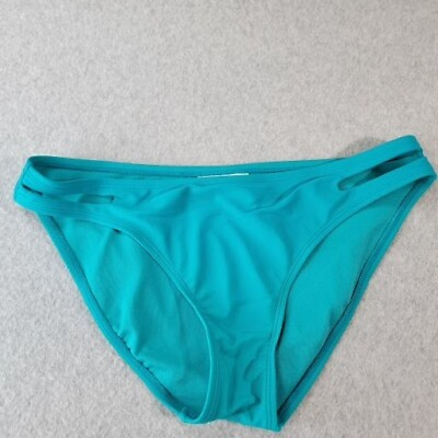 #ad S.O. Women#x27;s Teal Size Medium Bikini Swimsuit Bottoms Only $13.81