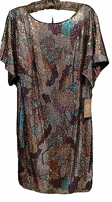 #ad Vince Camuto Metallic￼Cocktail Dress. Size 4. $128.00
