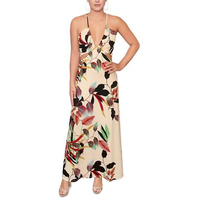#ad #ad Rachel Rachel Roy Womens Willow White Chiffon Printed Maxi Dress XS BHFO 3831 $15.99