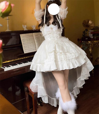 #ad Japanese Women Lolita Sweet High Waist Princess Dress Party Dress $55.79