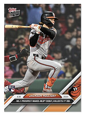 #ad =Ø%Ý FIRST TOPPS RC Jackson Holliday 2024 MLB Topps Now #61 Rookie Card $14.99