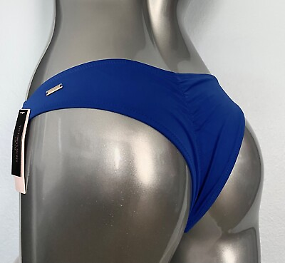 Victorias Secret Nwt Sapphire Blue Ruched Back Sexy Itsy Swim Bikini Bottom $20.69