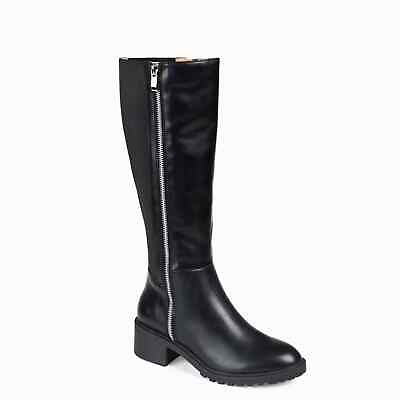 #ad Womens Journee Collection Morgan Boot Extra Wide Calf Black Tru Comfort 2 Zipper $50.00