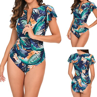 #ad #ad Swimsuits For Teen Girls 1 Piece Loose Fit Stretch Summer Sports Swimming Wear $15.99