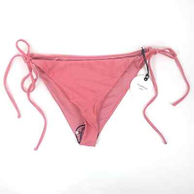 #ad NEW Tularosa Pink Swim Holly Bikini Bottom Side Tie Women Size XL $20.00