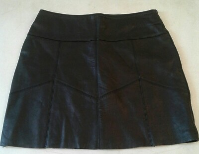 #ad DREAM APARRAL LEATHER SKIRT WOMEN#x27;S SIZE 8 PRE OWNED $17.10