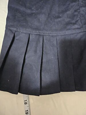 #ad #ad skirt girls size 16 navy blue #66 $6.00