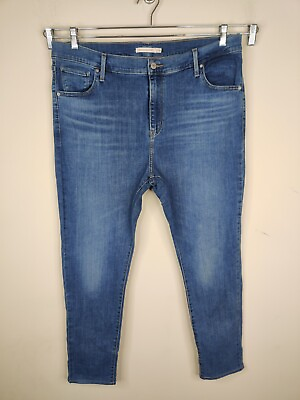 Levi#x27;s Skinny Jeans 20W Womens 721 High Rise Stretch Denim Plus $13.99