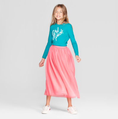 Cat amp; Jack Girls Maxi Skirt Easter Holiday Dressy Tulle Pink Blue White $12.00
