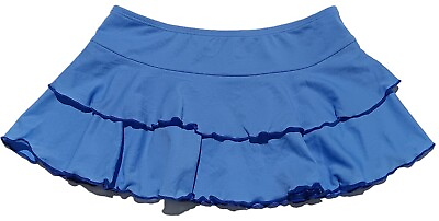 #ad Cat amp; Jack Girls M 7 8 Periwinkle Blue Frilly Layered Swimsuit Cover Up Skirt $12.30