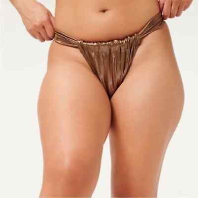 #ad Good American Bikini Bottom Ruched Mocha $24.99