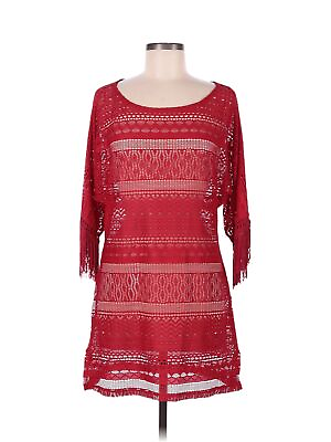 #ad Kenneth Cole New York Women Red Swimsuit Cover Up M $26.74