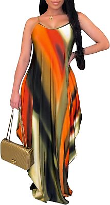 #ad BessCops Summer Maxi Dresses for Women 2024 Plus Size Sundresses Casual Fashion $74.93