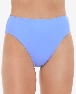 MSRP $20 Salt Cove Juniors Solid High Cut Bikini Bottoms Blue Size Large $20.39