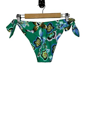 #ad #ad NWT Aerie Women Bikini Swimsuit Bottoms Large Floral Tropical Cheekiest High Cut $20.00