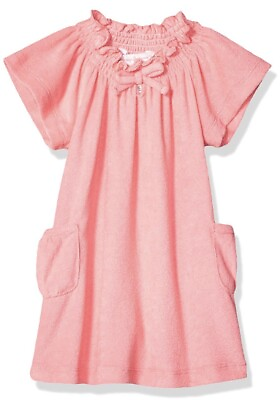#ad $38 Girls Tommy Bahama pink terry cloth beach cover up size 5 p97 $24.10