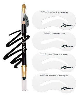 #ad #ad Khasana Brow Shaping Kit Eyebrow Stencil Kit Waterproof Eyebrow Pencil Dual $8.99
