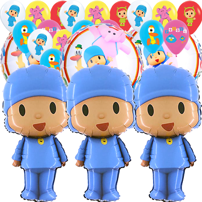 POCOYO PARTY SUPPLIES DECORATION BALLOONS BANNER TABLE COVER THEME CAKE $13.99