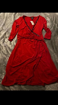 #ad #ad Red Cocktail Dress $45.00