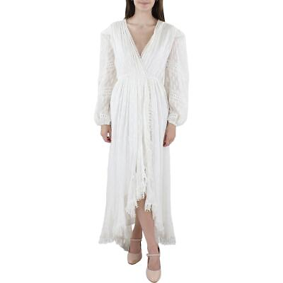 Rococo Sand Womens White Burnout Long Summer Wrap Dress S BHFO 4244 $93.99