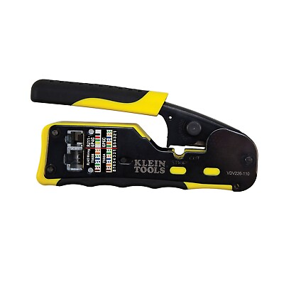 Klein Tools VDV226 110 Pass Thru Modular Wire Crimper All in One Tool $35.70