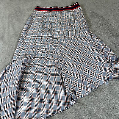 #ad Milly Charlotte Plaid Skirt Women#x27;s Size 6 Virgin Wool Multi Color New Tags $61.92