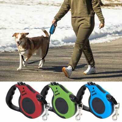 Retractable Dog Lead Walking Leash 16FT Long for Dog up to 56LBS Pet Heavy Duty $8.92