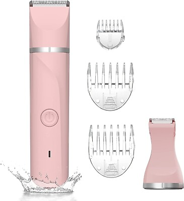#ad Women Electric Bikini Trimmer Body Groomer Shaver Hair Removal Legs Arms Pink $49.90