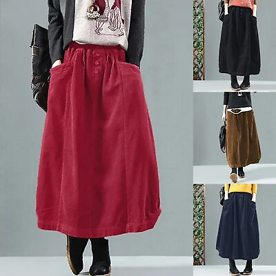 #ad Tulle Skirts for Women Long Length Women#x27;s Skirt Autumn Winter Cord Skirt Women $35.77