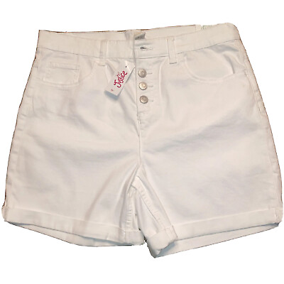 Justice Women 20 plus Juniors Shorts White New With Tags Soft And Stretchy $14.90