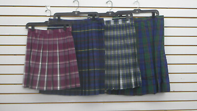 #ad Girls A Assorted Knife Pleated Uniform Skirts 1 2 Sizes 7 1 2 16 1 2 $14.00