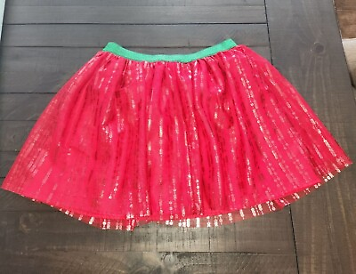 #ad Girls size 7 8 Medium Holiday Time red skirt.   $10.00