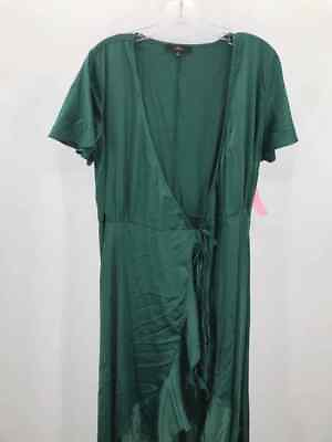 #ad Pre Owned Lulus Green Size Medium Maxi Short Sleeve Dress $23.19