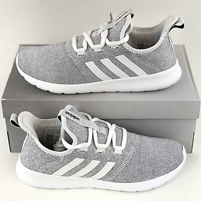 Adidas Cloudfoam Pure 2.0 Gray White Women#x27;s Sneakers Shoes Running H04756 $54.99
