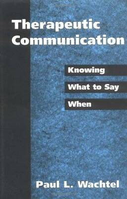 #ad Therapeutic Communication: Knowing What to Say When Paperback GOOD $7.27