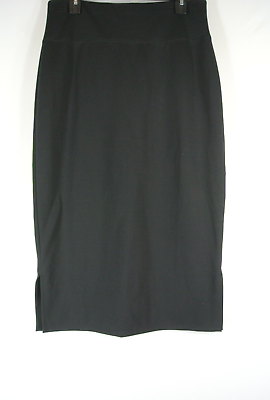 #ad NEW Eileen Fisher Flex Tencel Ponte Pencil Skirt in Black Size M #P2516 $63.99