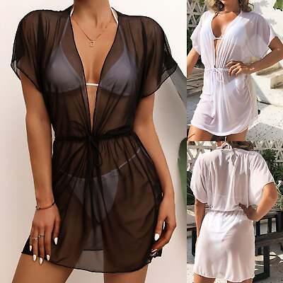 #ad Women Sheer Mesh Cover Up Shorts Beach Cover Up Womens Bathing Suit Cover Ups $11.59