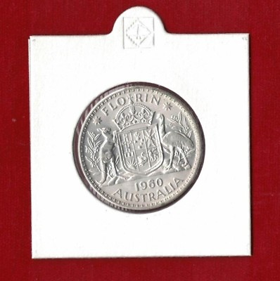 1960 Australia Florin 2 silver ex mint roll unc plus clearance price AU $38.04