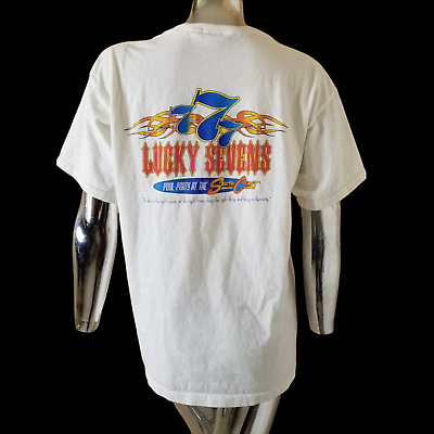 Rare South Coast Casino Las Vegas Lucky 7#x27;s pool party Shirt L Boyd Gaming Point $34.99