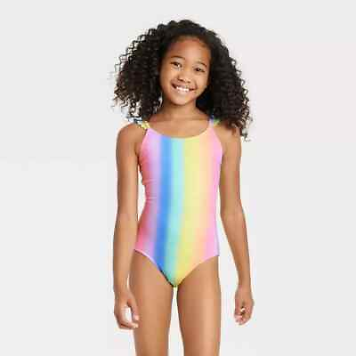 #ad Girls#x27; Cat amp; Jack Daydream Ombre One Piece Swimsuit Size L 10 12 $14.00
