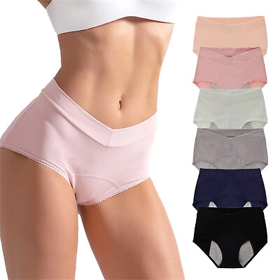 Bikini Panties for Women High Waisted Leak Proof Panties Underwear For Women $10.15
