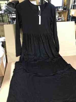 #ad #ad NWOT DEARCASE Women#x27;s Long Sleeve Maxi Dress Black XL $34.99