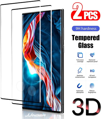 #ad 2X Tempered Glass Screen Protector For Samsung S8 S9 S10 S20 S21 S22 S23 S24 A14 $3.99