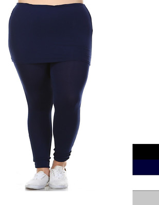 #ad Womens XL 1X2X3X Solid Pencil Skirt Pants Leggings 4 colors $19.99