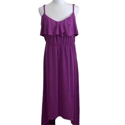 Pure Energy Purple Maxi Dress Large “Size 2” $15.00